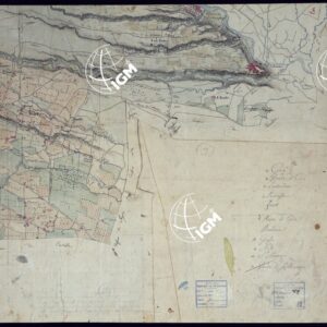 CARTA ORIGINALE DELLE VAUDE RILEVATA NEL 1832 AL 10.000 PER LO STABILIMENTO DEL CAMPO D'ISTRUZIONE, CHE EBBE LUOGO NELL'AUTUNNO DEL 1833 - FOGLIO 4.
