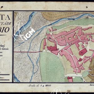 PIANTA DELLA CITTA' DI BOBBIO.