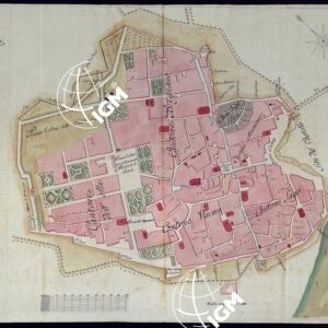 PIANTA DELLA CITTA' DI CASALE MONFERRATO.