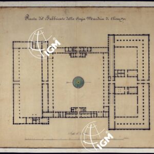 PIANTA DEL FABBRICATO DELLA REGIA MANDRIA DI CHIVASSO.