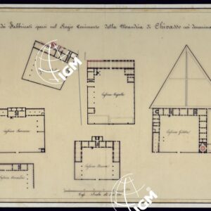 PIANTE DEI FABBRICATI SPARSI NEL REGIO TENIMENTO DELLA MANDRIA DI CHIVASSO COSI' DENOMINATE.