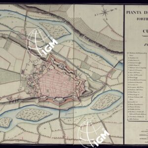 PIANTA DELLA CITTA' E FORTIFICAZIONE DI CUNEO.