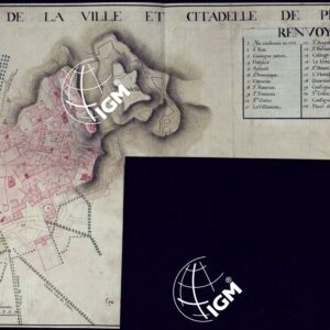 PLAN DE LA VILLE ET CITADELLE DE PIGNEROL.
