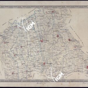 CARTA TOPOGRAFICA DEI DINTORNI DI RACCONIGI ALLA SCALA DI 1 PER 50.000.