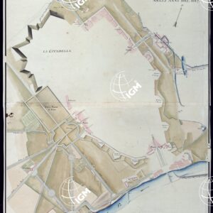 PIANTA DEI TERRENI DELLA FORTIFICAZIONE DI TORINO COLLI ABBELLIMENTI FATTI DALLA CIVICA AMMINISTRAZIONE NELLI ANNI 1812-1817