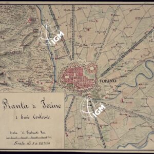 PIANTA DI TORINO E I SUOI CONTORNI.