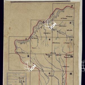 CARTA TOPOGRAFICA A CURVE DIMOSTRATIVE DI UNA PARTE DELLA REGIONE NORD-EST DEI DINTORNI DI TORINO - QUADRO D'UNIONE.