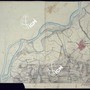 CARTA TOPOGRAFICA A CURVE DIMOSTRATIVE DI UNA PARTE DELLA REGIONE NORD-EST DEI DINTORNI DI TORINO - FOGLIO 3.