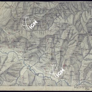 CARTA TOPOGRAFICA A CURVE DIMOSTRATIVE DI UNA PARTE DELLA REGIONE NORD-EST DEI DINTORNI DI TORINO - FOGLIO 8.