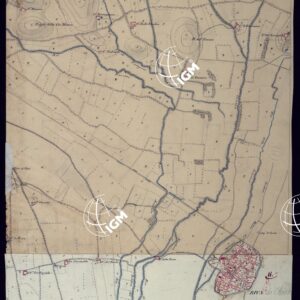 CARTA TOPOGRAFICA A CURVE DIMOSTRATIVE DI UNA PARTE DELLA REGIONE NORD-EST DEI DINTORNI DI TORINO - FOGLIO 11.