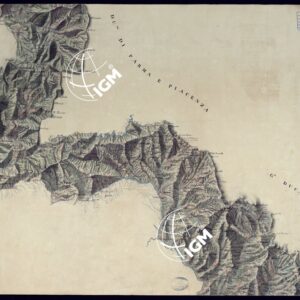 CARTA DEL CORDONE SANITARIO SULLA FRONTIERA AD EST DI PAVIA AL NEDITERRANEO SCALA DI 1 A 50 000 - FOGLIO 3.