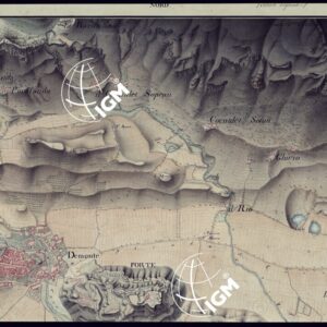 PIANO GEOMETRICO DELLA POSIZIONE DEL FORTE DI DEMONTE E I SUOI CONTORNI ALLA DISTANZA DI CIRCA UN MIGLIA DI P.TE ALLA SCALA DI 1 5.000 - FOGLIO 2