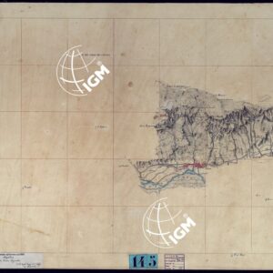 VINADIO E DINTORNI FRAZIONI E TAVOLETTE RILIEVO AL 10.000 DIRETTORE A. RIGHINI COLONELLO -TAVOLA X