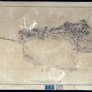 VINADIO E DINTORNI FRAZIONI E TAVOLETTE RILIEVO AL 10.000 DIRETTORE A. RIGHINI COLONELLO -TAVOLA XIII