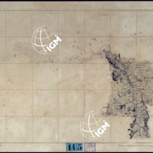 VINADIO E DINTORNI FRAZIONI E TAVOLETTE RILIEVO AL 10.000 DIRETTORE A. RIGHINI COLONELLO -TAVOLA XVIII