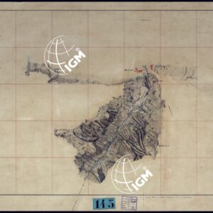 VINADIO E DINTORNI FRAZIONI E TAVOLETTE RILIEVO AL 10.000 DIRETTORE A. RIGHINI COLONELLO -TAVOLA XIX