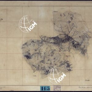 VINADIO E DINTORNI FRAZIONI E TAVOLETTE RILIEVO AL 10.000 DIRETTORE A. RIGHINI COLONELLO -TAVOLA XXI