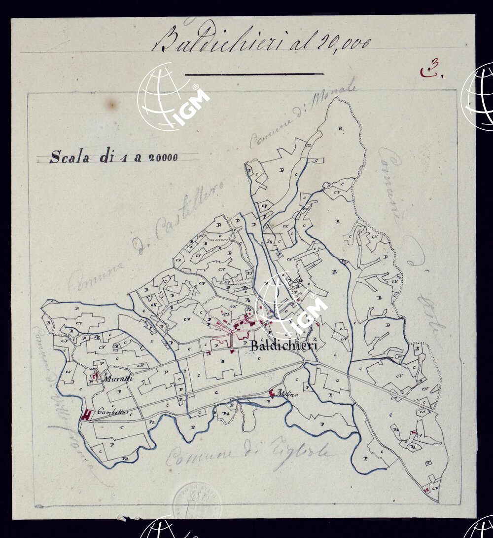 TERRITORIO COMPRESO TRA RACCONIGI, MORETTA, SAVIGLIANO, ALESSANDRIA ED IVREA - BALDICHIERI.