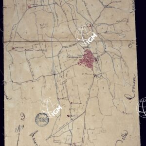 TERRITORIO COMPRESO TRA RACCONIGI, MORETTA, SAVIGLIANO, ALESSANDRIA ED IVREA - CARAMAGNA SU TELA A STACCHI.