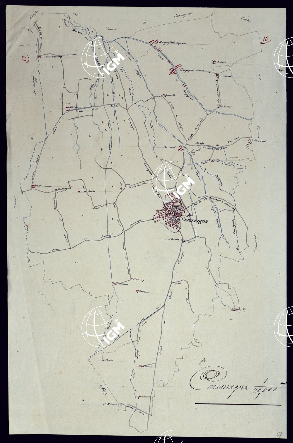 TERRITORIO COMPRESO TRA RACCONIGI, MORETTA, SAVIGLIANO, ALESSANDRIA ED IVREA - CARAMAGNA.