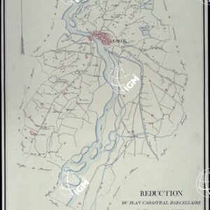 TERRITORIO COMPRESO TRA RACCONIGI, MORETTA, SAVIGLIANO, ALESSANDRIA ED IVREA - REDUCTION DU PLAN CADASTRAL PARCELLAIRE DU TERRIROIRE DE LA VILLE D'IVREE.