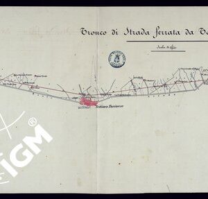 TRONCO DI STRADA FERRATA DA TORINO A NOVARA - FOGLIO 1.