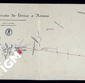 TRONCO DI STRADA FERRATA DA TORINO A NOVARA - FOGLIO 2.