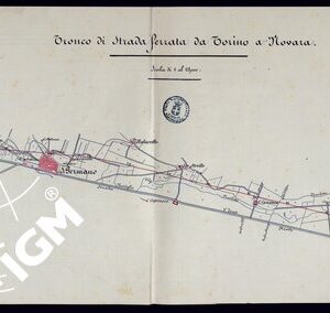 TRONCO DI STRADA FERRATA DA TORINO A NOVARA - FOGLIO 3