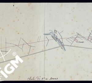 PLANIMETRIA DEI VARI TRONCHI DI FERROVIA TORINO-PINEROLO - FOGLIO 2.