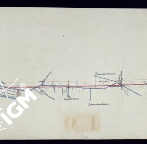 PLANIMETRIA DEI VARI TRONCHI DI FERROVIA SAVIGLIANO-CUNEO - FOGLIO 8 PARTE 1-2.