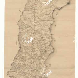 VALLE DI VARAITA. CARTA TOPOGRAFICA DELLA VALLE DI VARAITA COMINCIANDO DA DUE SUE SORGENTI SINO A LUOGO DI CASTIGLIOLE