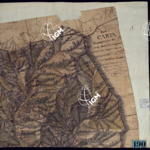 CARTA TOPOGRAFICA DEL CORSO DELLA VERMAGNANA DALLE SUE SORGENTI SINO AL BORGO DI S. DALMAZZO VERSO IL SUO CONFLUENTE NELLA STURA; RITROVASI ANCHE LA COLA TORRENTE DALLE SUE SORGENTI A BOVES PARTE 1°- FOGLIO 1 E RETRO.