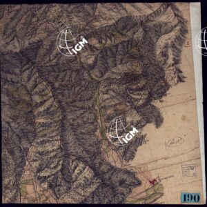 CARTA TOPOGRAFICA DEL CORSO DELLA VERMAGNANA DALLE SUE SORGENTI SINO AL BORGO DI S. DALMAZZO VERSO IL SUO CONFLUENTE NELLA STURA; RITROVASI ANCHE LA COLA TORRENTE DALLE SUE SORGENTI A BOVES PARTE 1°- FOGLIO 2.