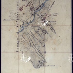 VALLE DELLA DORA EXILLES MINUTE AL 10.000. RILIEVI ESEGUITI NEL 1864 ALLIEVI INGEGNERI DEL R. CORPO DEL GENIO CIVILE ALLA SCALA DI 1 A 10.000 - FOGLIO 5.