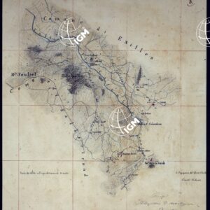 VALLE DELLA DORA EXILLES MINUTE AL 10.000. RILIEVI ESEGUITI NEL 1864 ALLIEVI INGEGNERI DEL R. CORPO DEL GENIO CIVILE ALLA SCALA DI 1 A 10.000 - FOGLIO 6.