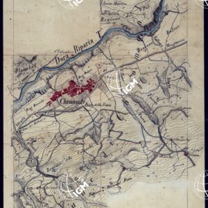 VALLE DELLA DORA EXILLES MINUTE AL 10.000. RILIEVI ESEGUITI NEL 1864 ALLIEVI INGEGNERI DEL R. CORPO DEL GENIO CIVILE ALLA SCALA DI 1 A 10.000 - FOGLIO 11.