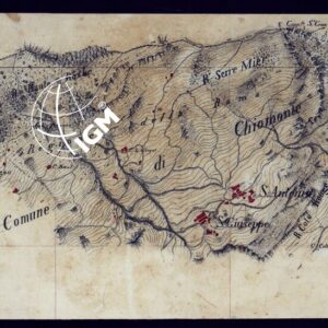 VALLE DELLA DORA EXILLES MINUTE AL 10.000. RILIEVI ESEGUITI NEL 1864 ALLIEVI INGEGNERI DEL R. CORPO DEL GENIO CIVILE ALLA SCALA DI 1 A 10.000 - FOGLIO 12.