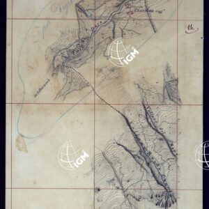 VALLE DELLA DORA EXILLES MINUTE AL 10.000. RILIEVI ESEGUITI NEL 1864 ALLIEVI INGEGNERI DEL R. CORPO DEL GENIO CIVILE ALLA SCALA DI 1 A 10.000 - FOGLIO 14.