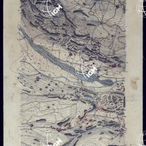 VALLE DELLA DORA EXILLES MINUTE AL 10.000. RILIEVI ESEGUITI NEL 1864 ALLIEVI INGEGNERI DEL R. CORPO DEL GENIO CIVILE ALLA SCALA DI 1 A 10.000 - FOGLIO 19.