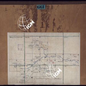 VALLI DELLA DORA RIPARIA SITUAZIONE DAL 1860 AL 1871 RILIEVI AL 10.000 COPERINA - QUADRO D'UNIONE.