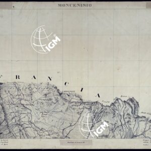 VALLI DELLA DORA RIPARIA SITUAZIONE DAL 1860 AL 1871 RILIEVI AL 10.000 MONCENISIO - FOGLIO 1.