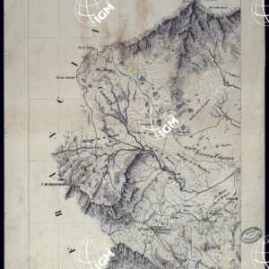 VALLI DELLA DORA RIPARIA SITUAZIONE DAL 1860 AL 1871 RILIEVI AL 10.000 P. MONCENISIO - FOGLIO 2.