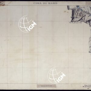 VALLI DELLA DORA RIPARIA SITUAZIONE DAL 1860 AL 1871 RILIEVI AL 10.000 CIMA DI BARD - FOGLIO 5.