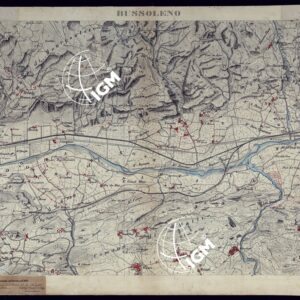 VALLI DELLA DORA RIPARIA SITUAZIONE DAL 1860 AL 1871 RILIEVI AL 10.000 BUSSOLENO - FOGLIO 9.