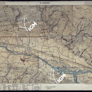 VALLI DELLA DORA RIPARIA SITUAZIONE DAL 1860 AL 1871 RILIEVI AL 10.000 S. GIORIO - FOGLIO 10.