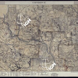 VALLI DELLA DORA RIPARIA SITUAZIONE DAL 1860 AL 1871 RILIEVI AL 10.000 CONDOVE - FOGLIO 11.