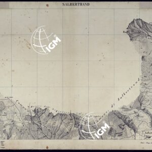 VALLI DELLA DORA RIPARIA SITUAZIONE DAL 1860 AL 1871 RILIEVI AL 10.000 SALBERTRAND - FOGLIO 15.