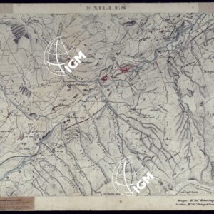 VALLI DELLA DORA RIPARIA SITUAZIONE DAL 1860 AL 1871 RILIEVI AL 10.000 EXILLES - Foglio 16.