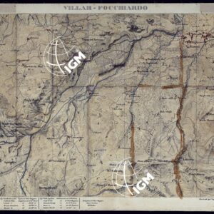 VALLI DELLA DORA RIPARIA -Situazione dal 1860 al 1871 Rilevi al 10.000 - VILLAR-FOCCHIARDO - Foglio 19