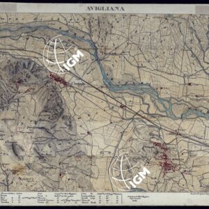 VALLI DELLA DORA RIPARIA SITUAZIONE DAL 1860 AL 1871 RILIEVI AL AVIGLIANA - FOGLIO 21.